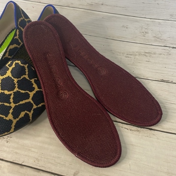 Rothy's NWOT Limited Addition Indigo Giraffe Print Loafer Flat - Picture 7 of 13